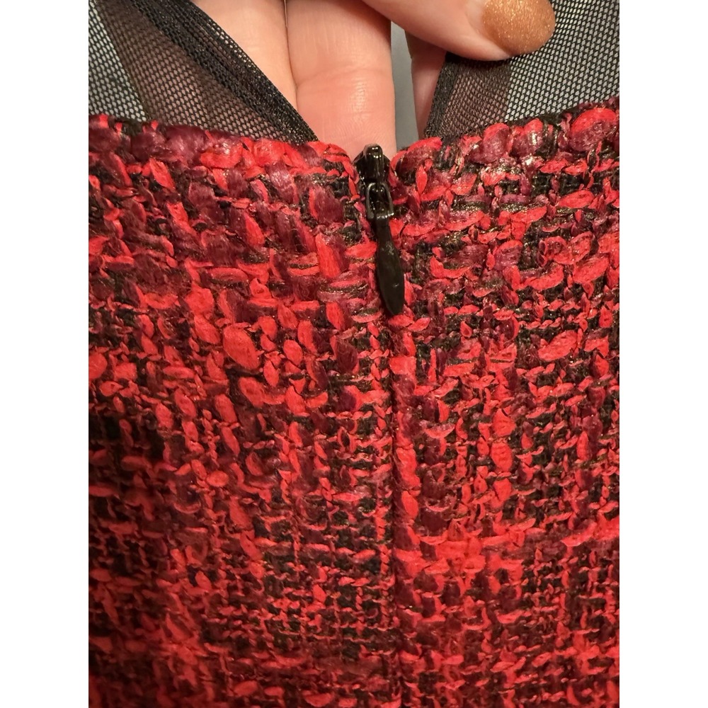 Teri Jon Wool Tweed Pattern Bolero Jacket And Dress Size 2 - Picture 8 of 14